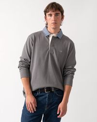 GANT - Regular Fit Chambray Heavy Rugger - Lyst