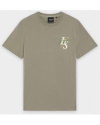 Lyle & Scott - Lyle & Scott Dandelion Script Graphic T-Shirt - Lyst