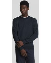 Lyle & Scott - Lyle & Scott Tonal Eagle Merino Crew Neck Jumper - Lyst