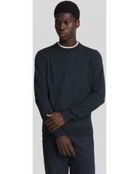 Lyle & Scott - Lyle & Scott Tonal Eagle Merino Crew Neck Jumper - Lyst
