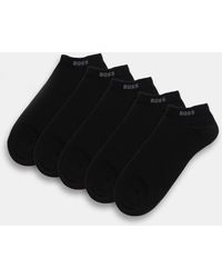 BOSS - 5-Pack Cotton-Blend Ankle Socks - Lyst