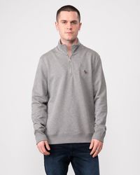 Paul Smith - Ps Long Sleeve Regular Fit Half Zip Zebra Logo Sweatshirt - Lyst