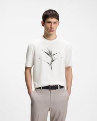 HUGO - Darise Relaxed-Fit T-Shirt With Artwork And Logo - Lyst