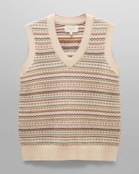 Joules - Fairisle V-Neck Knit Tank Top - Lyst