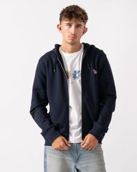 Paul Smith - Ps Reg Fit Zip Hoodie With Zebra Logo - Lyst