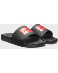 HUGO - Timein Slides With Logo Strap - Lyst