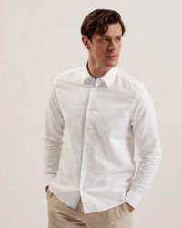 Ted Baker - Romeos Long Sleeve Linen Shirt - Lyst