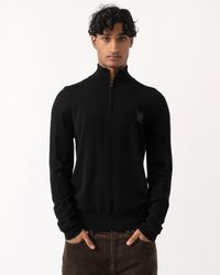 Belstaff - Colden Merino Quarter Zip Jumper - Lyst