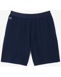 Lacoste - Waffle Texture Loungewear Shorts - Lyst