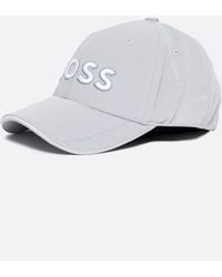 BOSS - Jude Cotton-twill Cap With 3d Embroidered Logo - Lyst