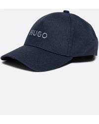 HUGO - Jude Cotton-twill Cap With 3d Embroidered Logo - Lyst