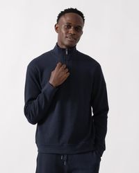 BOSS - Boss Structure 1/4 Zip Loungewear Top - Lyst