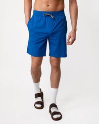 BOSS - Unique Stretch-cotton Pyjama Shorts With Logo Print - Lyst