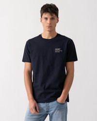GANT - Small Graphic Short Sleeve T-Shirt - Lyst