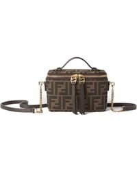 Fendi - Mini Two-Way Zip Clutch With Accents - Lyst