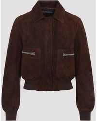 Tom Ford - Lamb Suede Bomber Jacket - Lyst