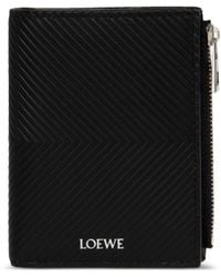 Loewe - Graphic Slim Compact Mini Leather Wallet - Lyst