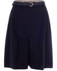 Max Mara - Stripes Shorts - Lyst