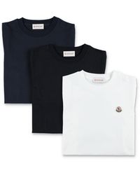 Moncler - Boy's Cotton Jersey T-Shirt Set Of 3 - Lyst
