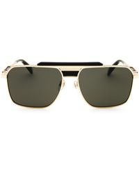 Chopard - Rectangular Metal Sunglasses - Lyst