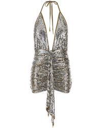 DSquared² - Dsquared Embellished Wool Mini Dress - Lyst