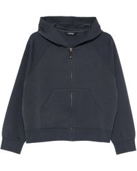 Max Mara - Full-Zip Hoodie With Embroidered Logo And Front Pockets - Lyst