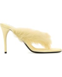 Alaïa - Pastel Leather Thong Mules - Lyst