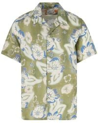 Paul Smith - Floral Print Short Sleeve Button-Up Shirt - Lyst