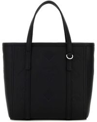 MCM - Black Leather Mini Toni Handbag - Lyst