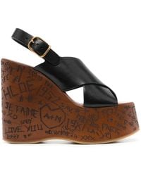 Chloé - Maxime Wedge Sandal - Lyst