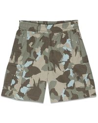 Aspesi - Camou Bermuda Shorts - Lyst