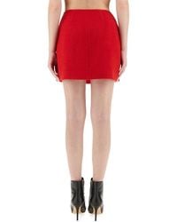 Balmain - Embellished Mini Skirt - Lyst