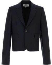 Loewe - Midnight Wool Blazer - Lyst