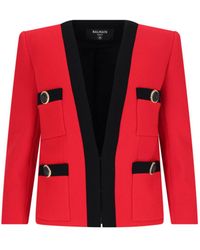 Balmain - 100% Virgin Wool Jacket For - Lyst