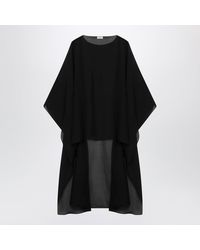 Almada Label - Char Silk Chiffon Cape - Lyst