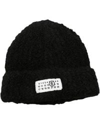 MM6 by Maison Margiela - Bouclé Knit Beanie - Lyst