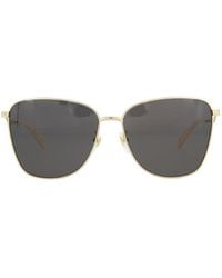 Gucci - Metal Square/Rectangle Sunglasses - Lyst