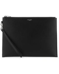 Saint Laurent - Leather Tablet Holder - Lyst