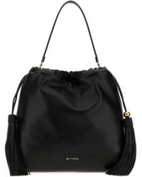 Etro - Leather Medium Kalispera Bucket Bag - Lyst