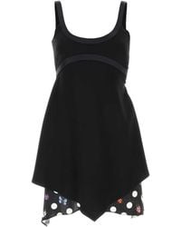 Versace - Acetate Blend Mini Dress - Lyst