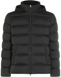 Herno - Puffer Jacket With Horizontal Quilted Padding And Detachable Hood - Lyst