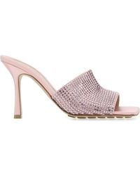 Bottega Veneta - Satin Stretch Mules - Lyst