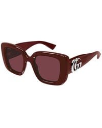 Gucci - Shiny Solid Mini Sunglasses - Lyst