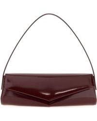 Jil Sander - Burgundy Leather Kante Shoulder Bag - Lyst