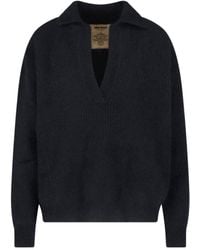 Uma Wang - V-Neck Collared Sweater - Lyst