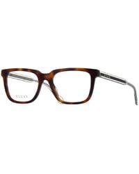 Gucci - Designer Eyeglasses With Clear Demo Lenses - Lyst