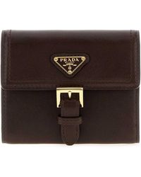 Prada - Nappa Leather Wallet - Lyst