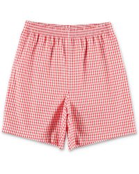 Gucci - Mini Vichy Check Denim Shorts For Boys - Lyst