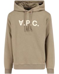A.P.C. - Logo Hoodie - Lyst