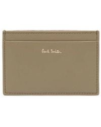 Paul Smith - Stripe-Print Logo Cardholder - Lyst